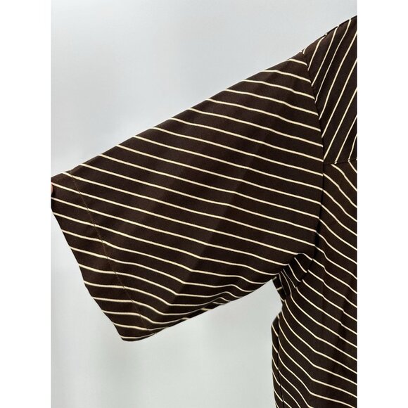 Sergio Vadducci 90’s Western Rodeo Short Sleeve Pearl Button Strip Shirt Size L - Picture 4 of 13